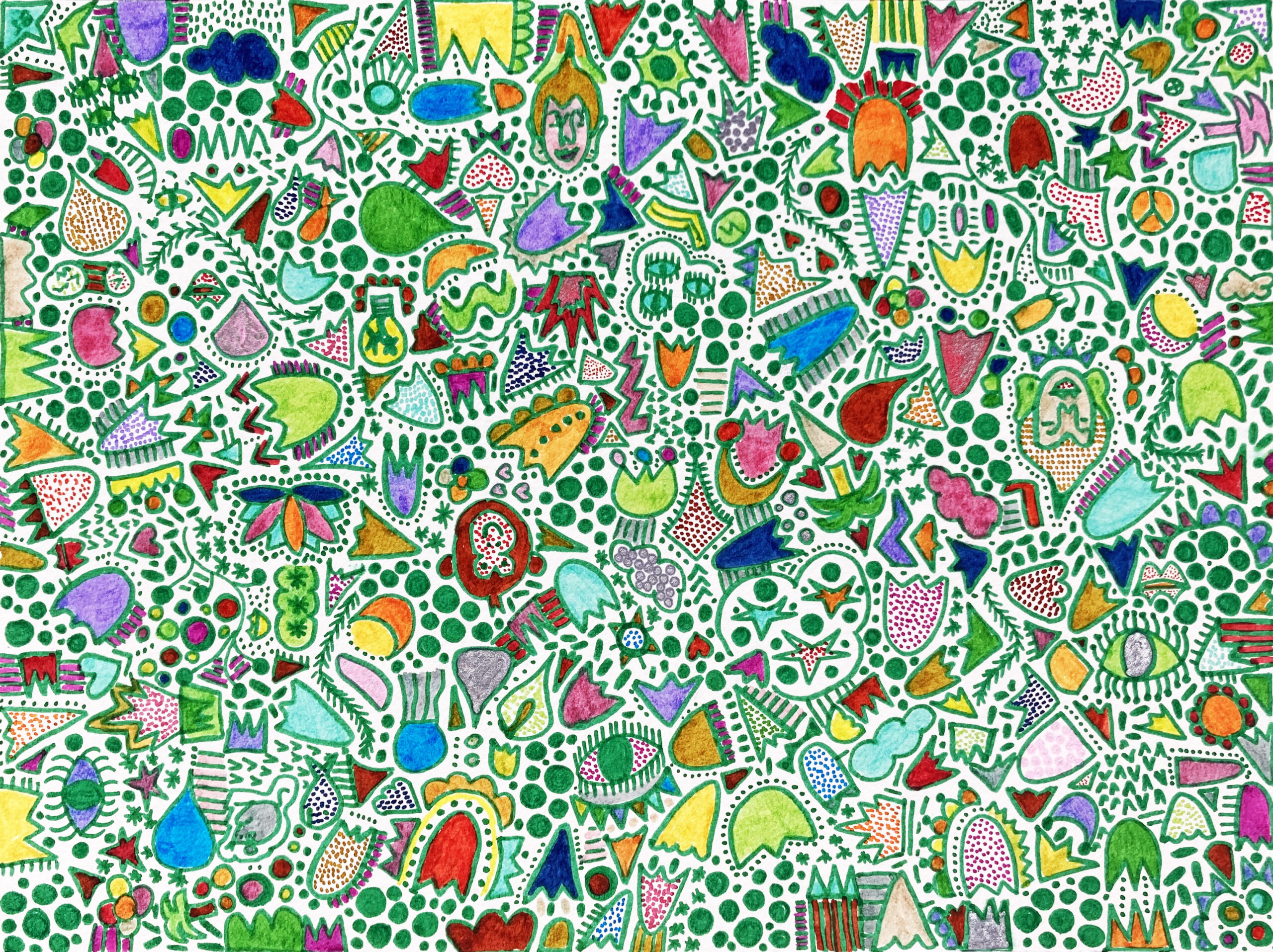 SMALL 7 - Rotulador sobre papel 21x28,5 cm